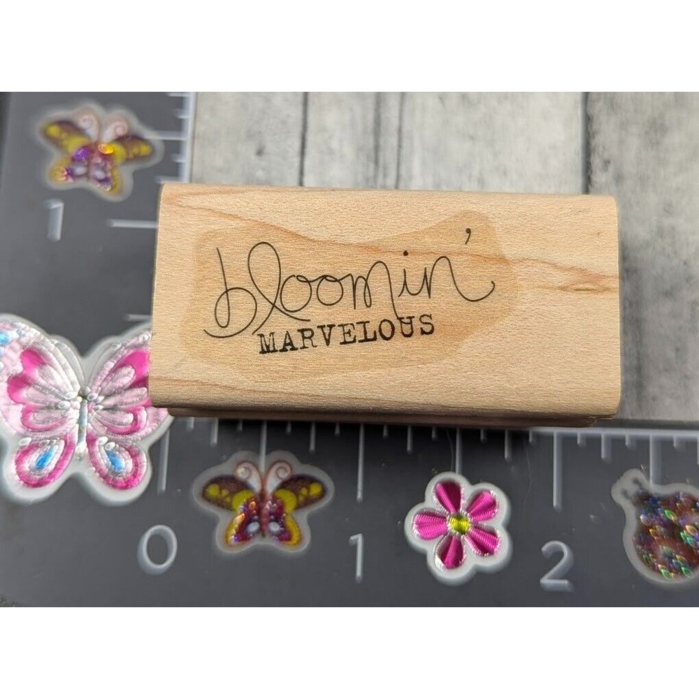Stampin' Up! Bloomin' Marvelous Rubber Stamp Wood #G104